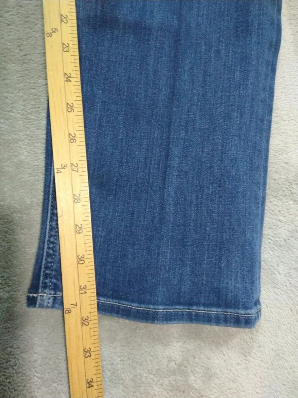 Banana Republic Jeans Mens 36x32 Blue Denim Traveler Straight Fit Stretch